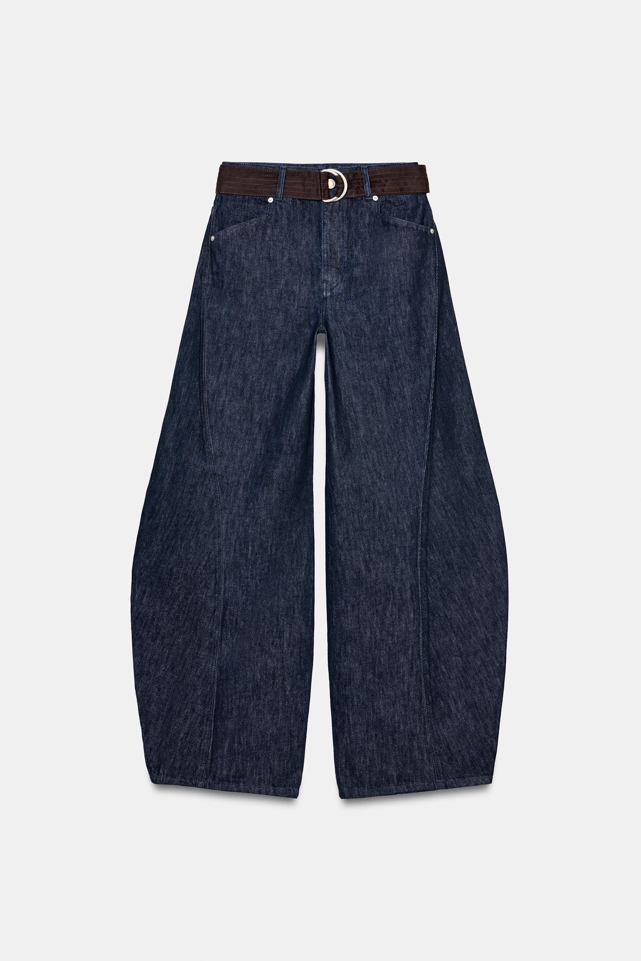 JEAN ZW COLLECTION BARREL AVEC CEINTURE